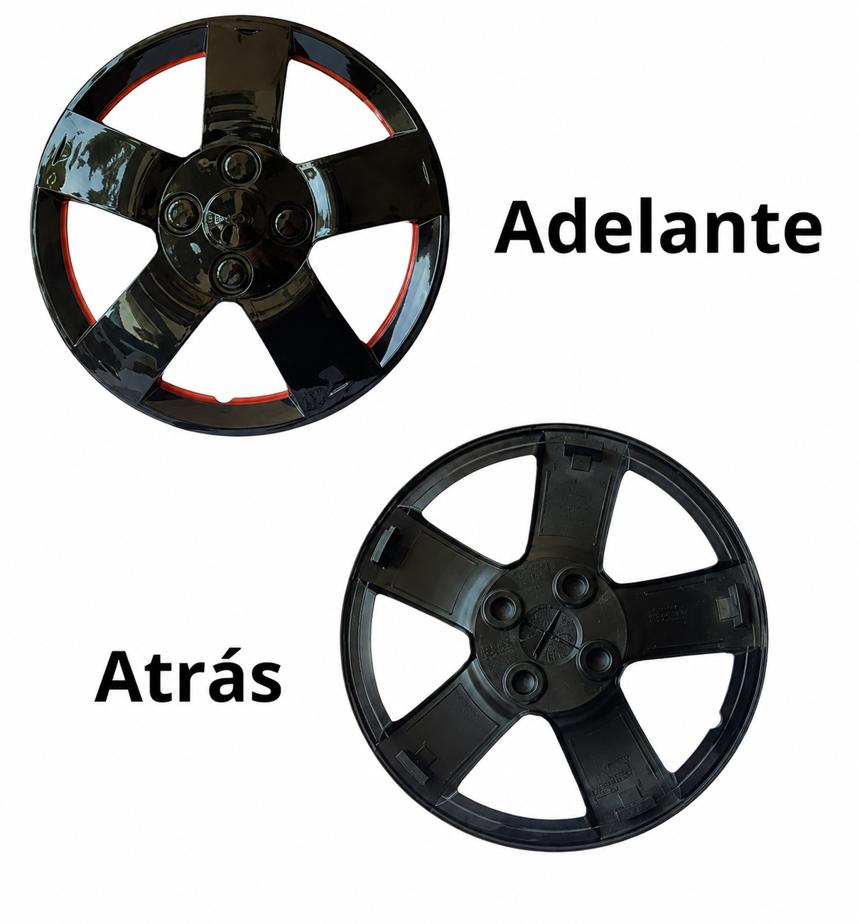 Tapones Optimus Negro-rojo Rin 14 Audi Dodge Ford Kia Isuzu