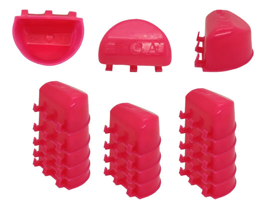 Comedero Bebedero Para Gallo Media Luna 60 Pzs Rosa