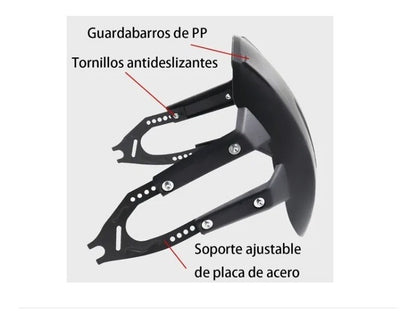 Salpicadera Lodera Motocicleta Metal Vento Rocketman 250