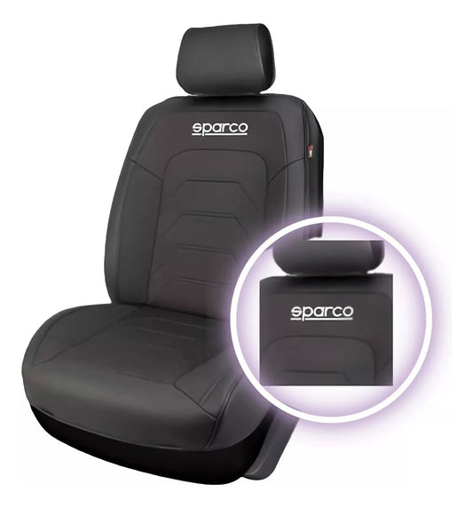 2 Cubre Asientos Vestiduras 3d Sparco Deportivo F1 Negro