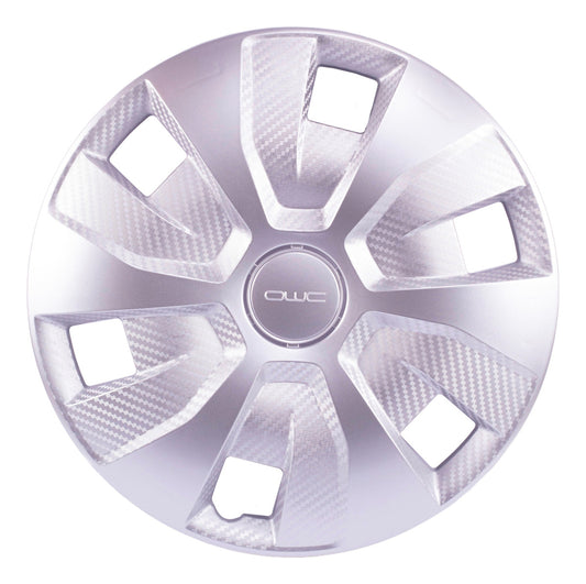 Tapones Optimus Owc Rin 14 Color Plateado Con Cuadricula