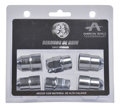 Seguro De Rin 12*1.5 Birlos 2 Llaves Auto Camioneta Llanta