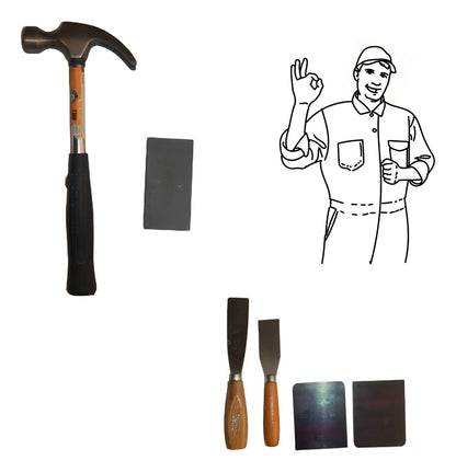 Kit De Herramientas Martillo Desarmadores Pinzas Espátulas
