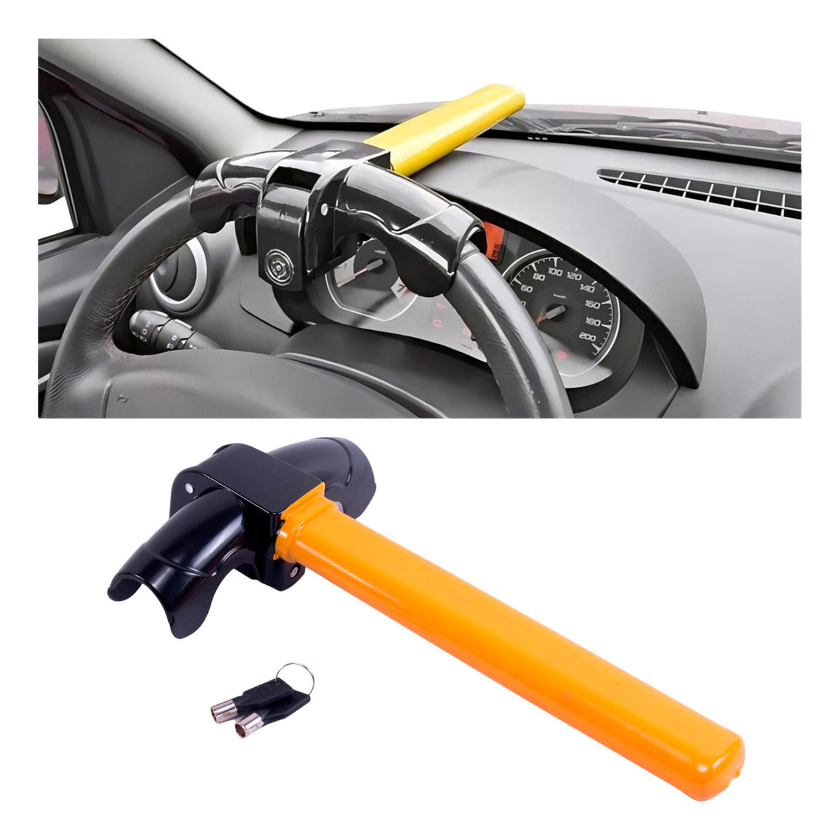 Bastón De Seguridad Para Auto Proteck Universal Para Volante