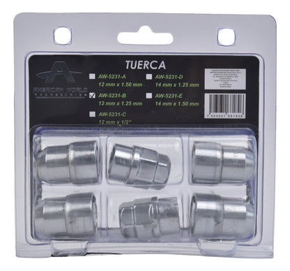 Seguro De Rin 12*1.25 Birlos 2 Llaves Auto Camioneta Llanta