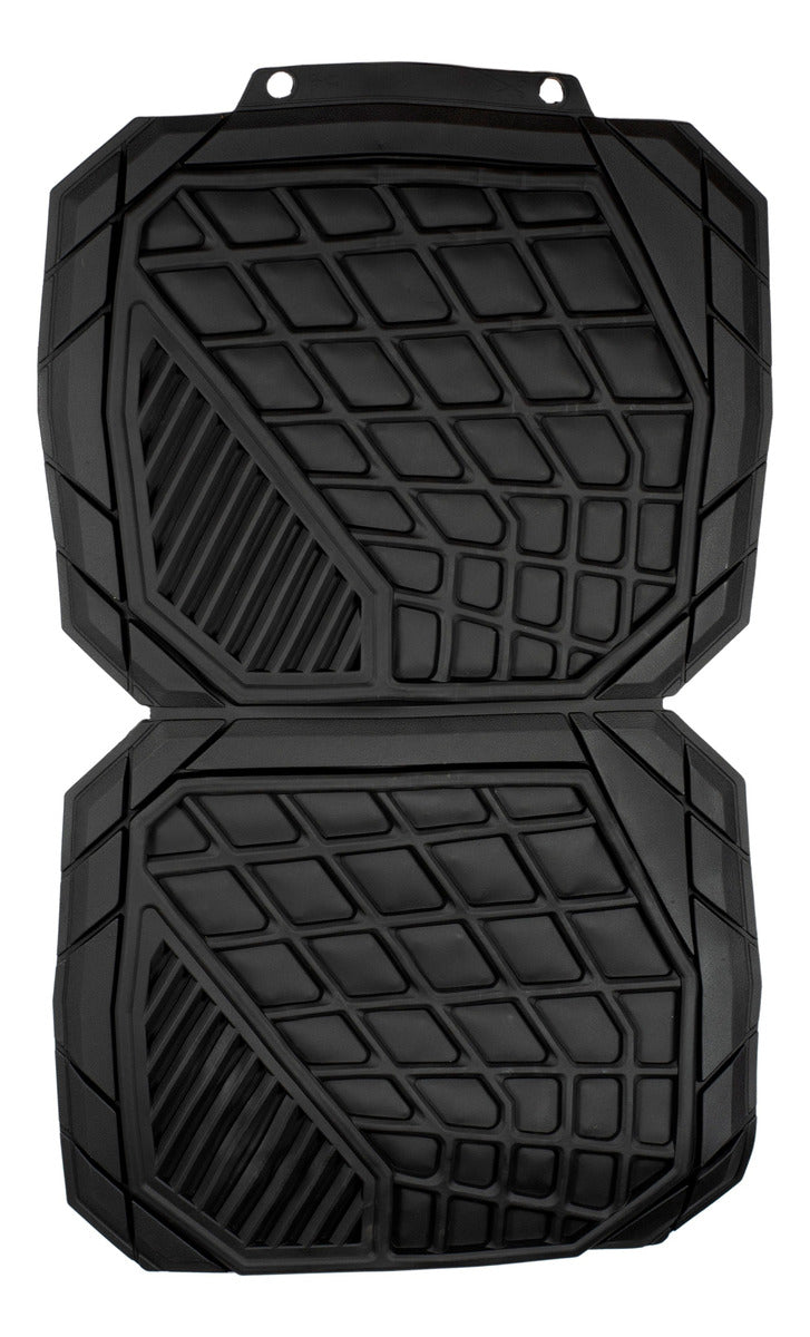 Tapete Uso Rudo Alfombra Berlin Negro-madera 4 Pzs