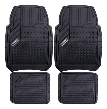 Tapete Alfombra Sparco 4 Piezas Negro
