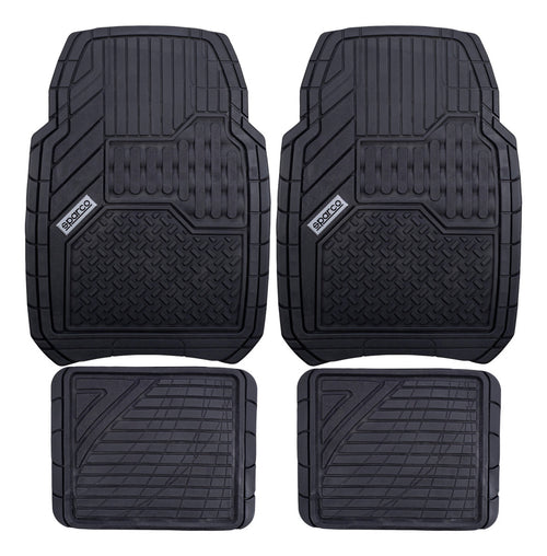 Tapete Alfombra Sparco 4 Piezas Negro