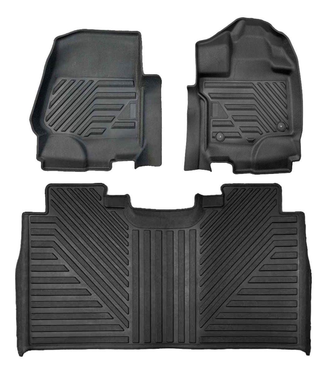 Tapete Para Camioneta Estilo Terraflex Ford Negro Charola
