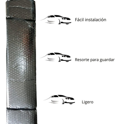 Promoción Bastón Antirrobo Rojo + Protector Solar Para Auto