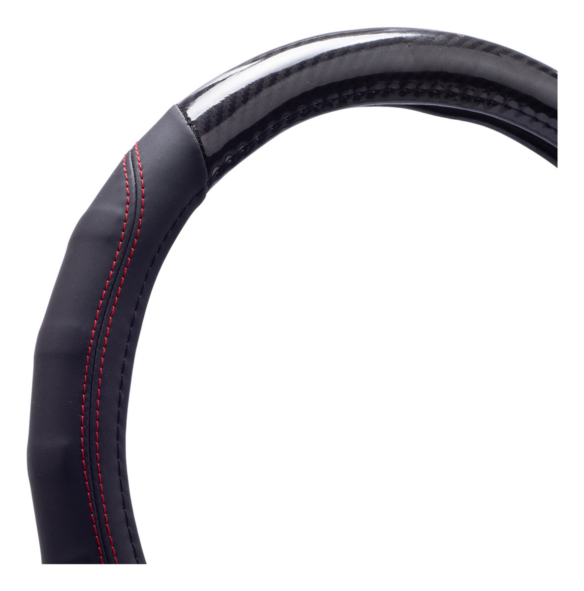 Funda Cubre Volante Fibra Carbono Universal 38cm Negro Auto