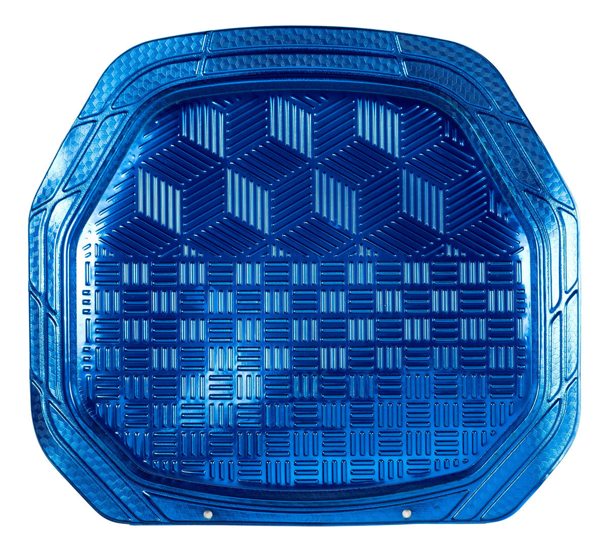 Tapete Uso Rudo De Charola Grecia Metalizado Azul 4 Pzs