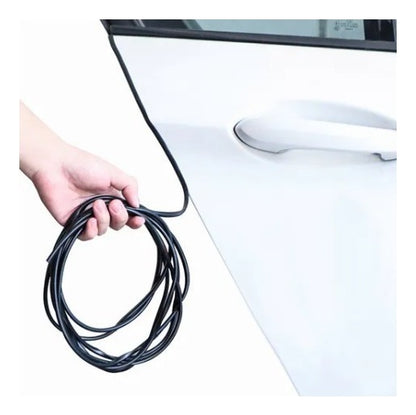 Moldura Protectora Puerta Auto/camioneta Antigolpes Negro 5m