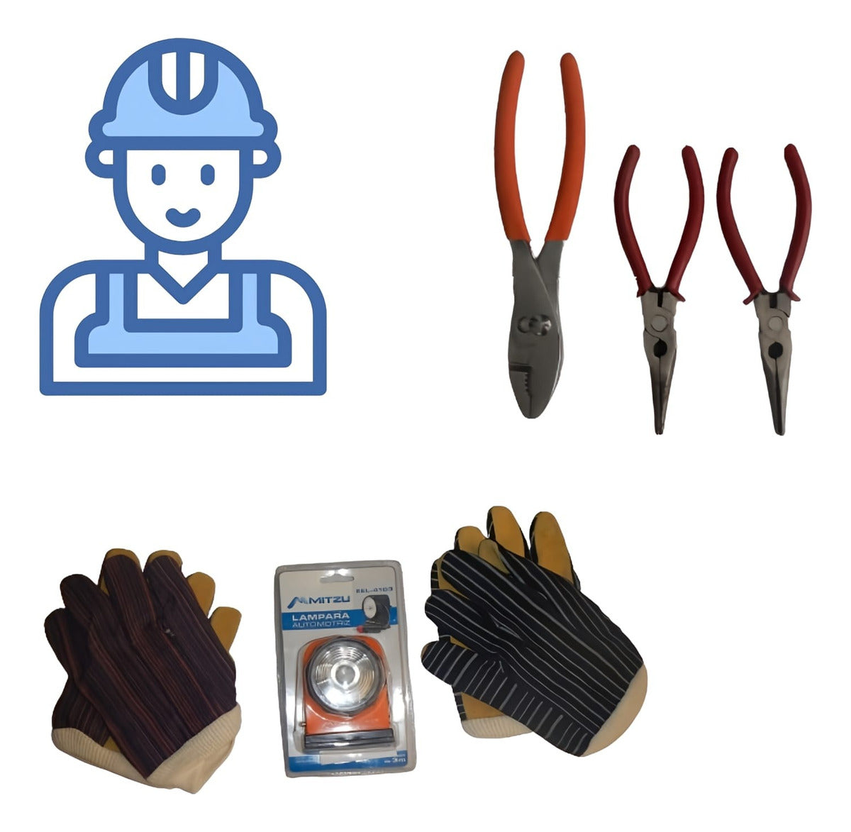 Kit De Herramientas Martillo Desarmadores Pinzas Espátulas