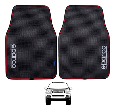 Juego 2 Tapetes Sparco Delanteros Tipo Fibra Carbon Premium