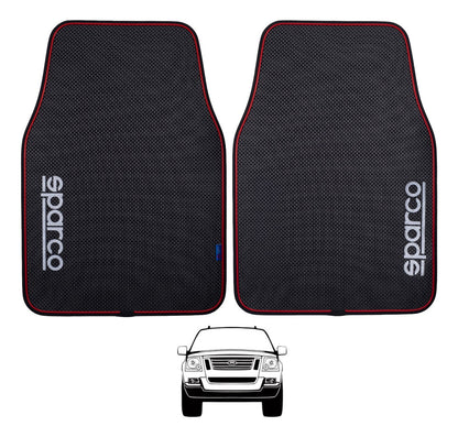 Juego 2 Tapetes Sparco Delanteros Tipo Fibra Carbon Premium
