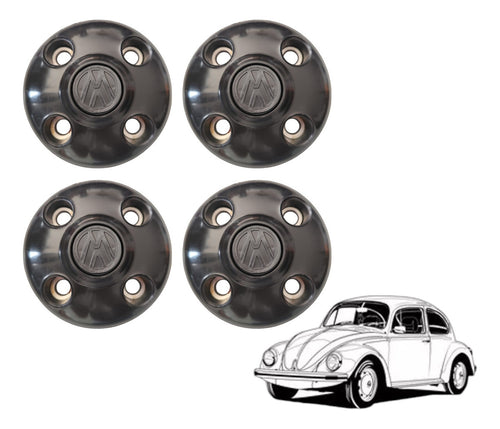4 Piezas Tapon Para Vw Sedan, Tapon Para Rin 15 Deportivos