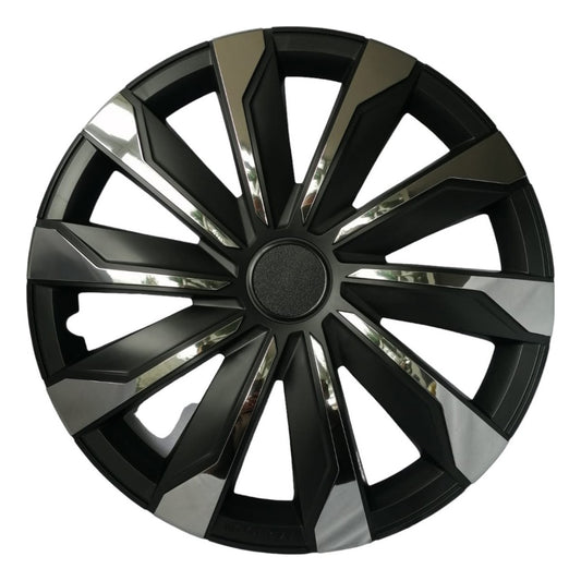 Tapon De Lujo Europeos Deportivo Edición Cromo/negro Rin 15