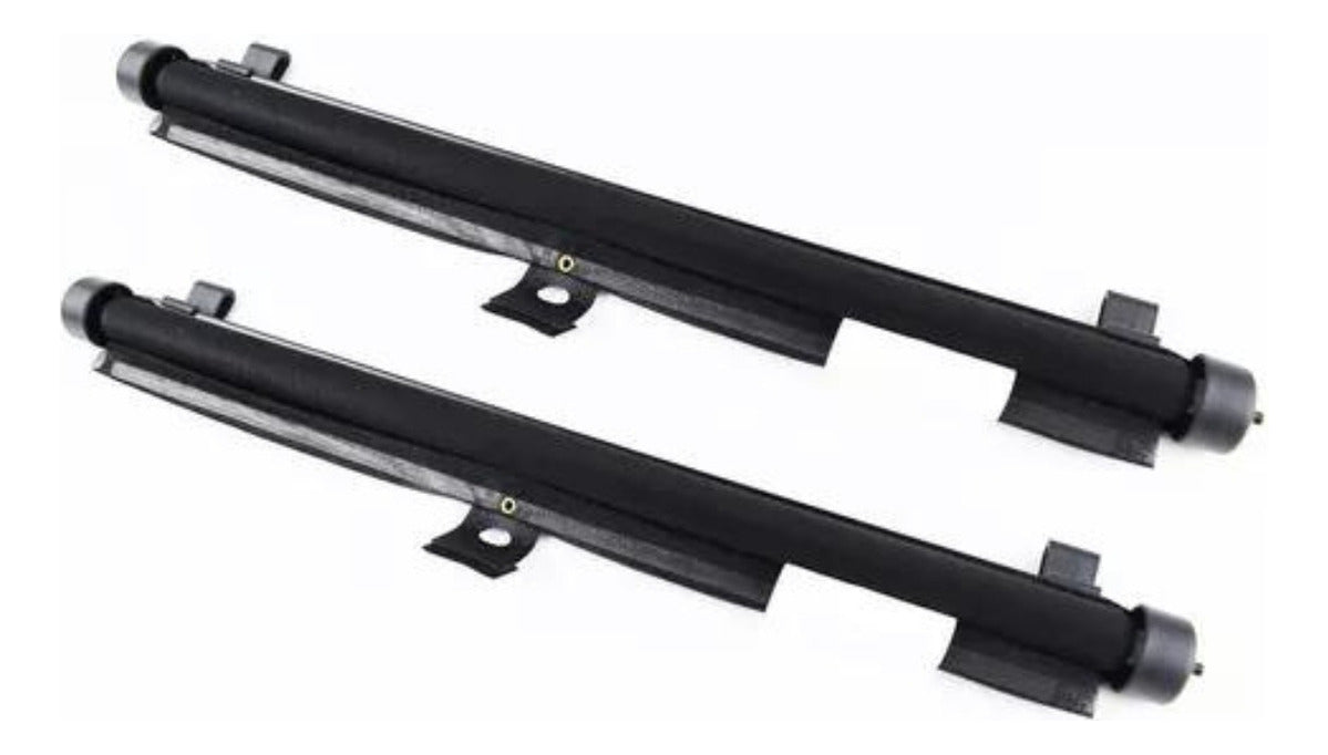 2 Parasol Retráctil Enrollable Lateral 40x45 Cms Negro