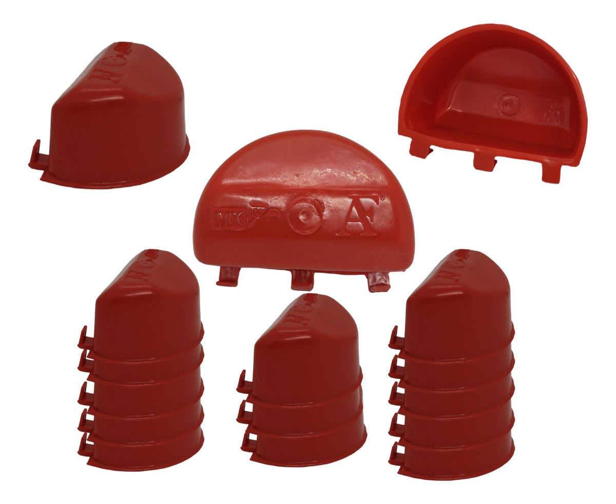 Comedero Bebedero Para Gallo Media Luna Tricolor 90 Psz