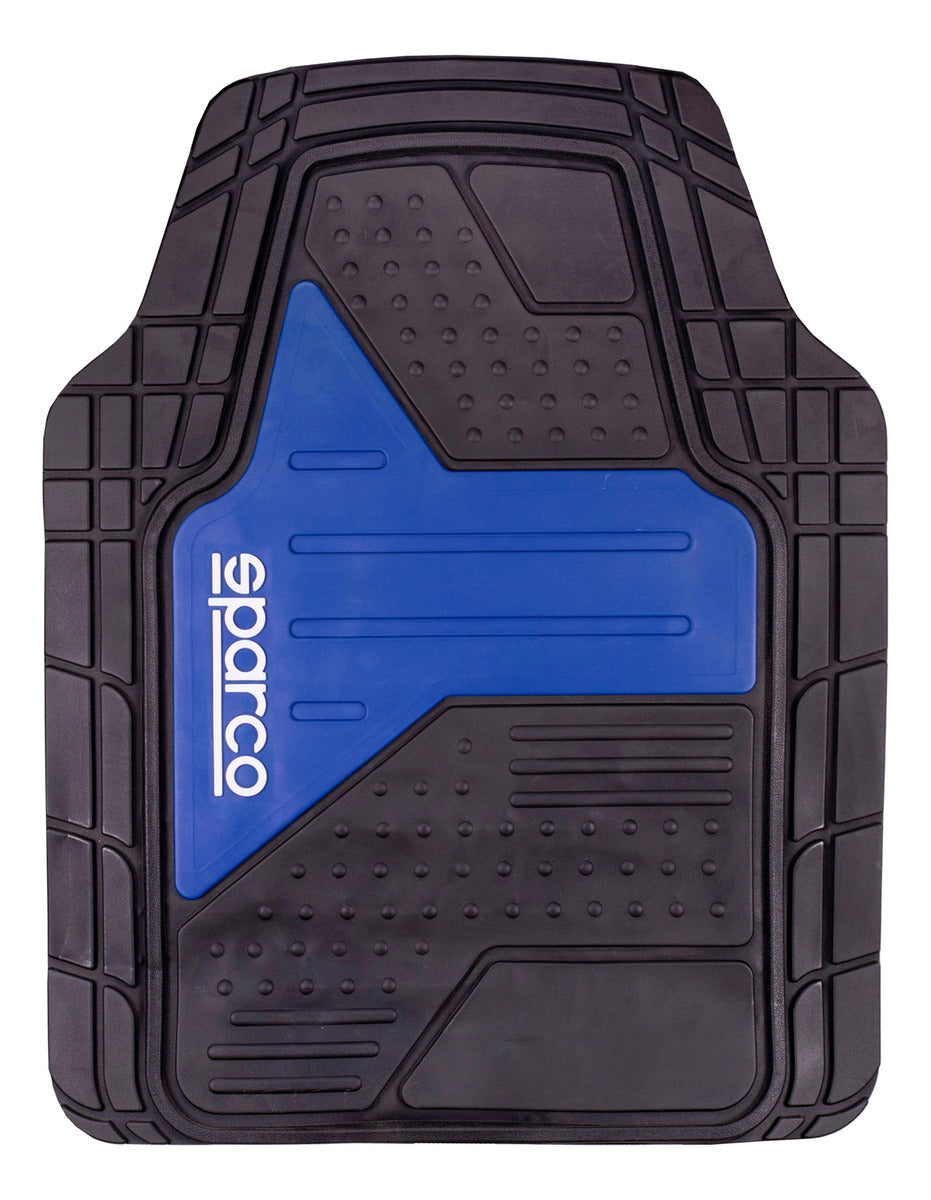 Tapete Deportivo Sparco Auto/camioneta Negro Azul
