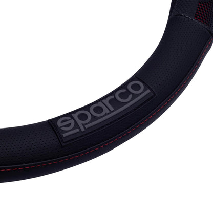 Funda Cubre Volante Sparco Negro Rojo Hombreras Deportivo