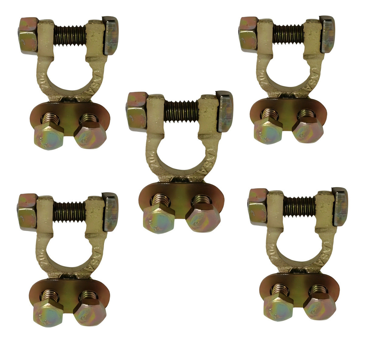 Terminales Sencillas De 2 Tornillos Para Batería Paquete 5