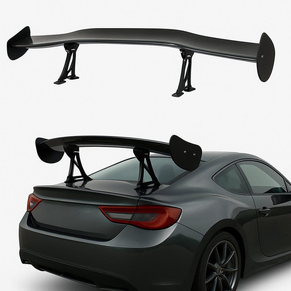 Spoiler Aleron Universal Trasero Estilo Fibra De Carbono Alu