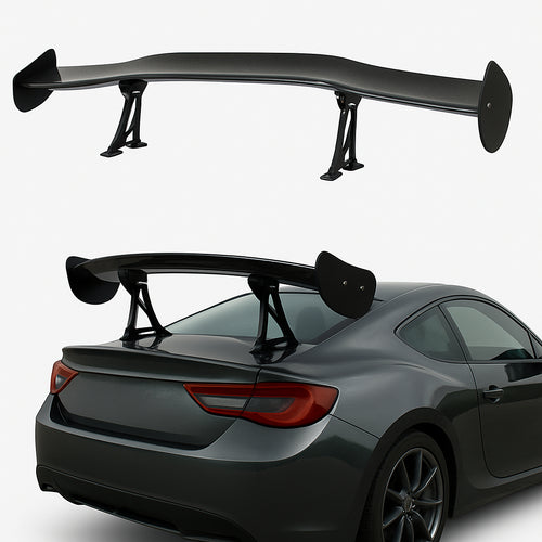 Spoiler Aleron Universal Trasero Estilo Fibra De Carbono Alu