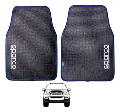 Juego 2 Tapetes Sparco Delanteros Tipo Fibra Carbon Premium