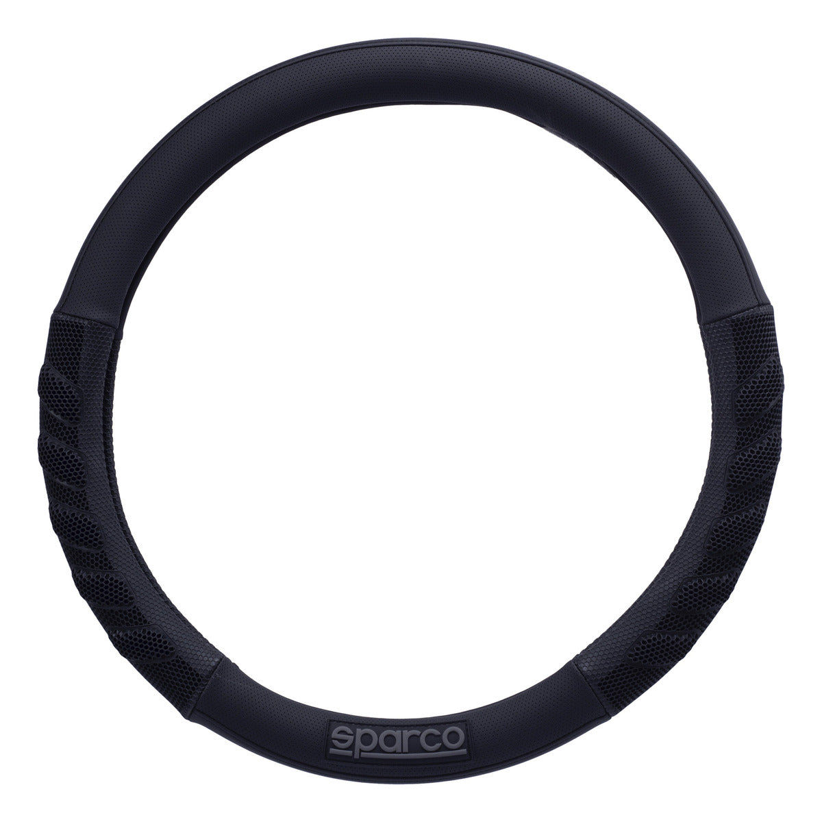 Cubrevolante Y Hombreras Sparco Negro Antiderrapante Cuero