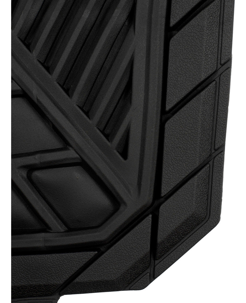 Tapete Uso Rudo Alfombra Berlin Negro-madera 4 Pzs