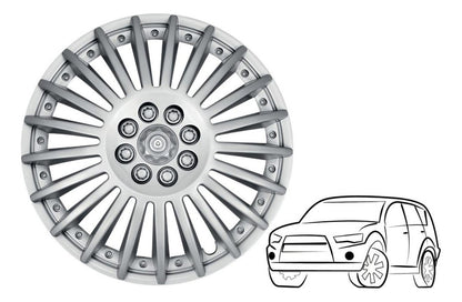 2 Tapones Polveras Llanta Rin 13 Deportivo Gris Owc