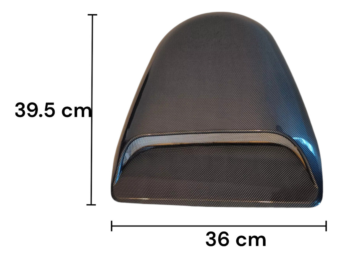 Toma De Aire Para Cofre Rejilla Deportivo Tipo Fibra De Carb
