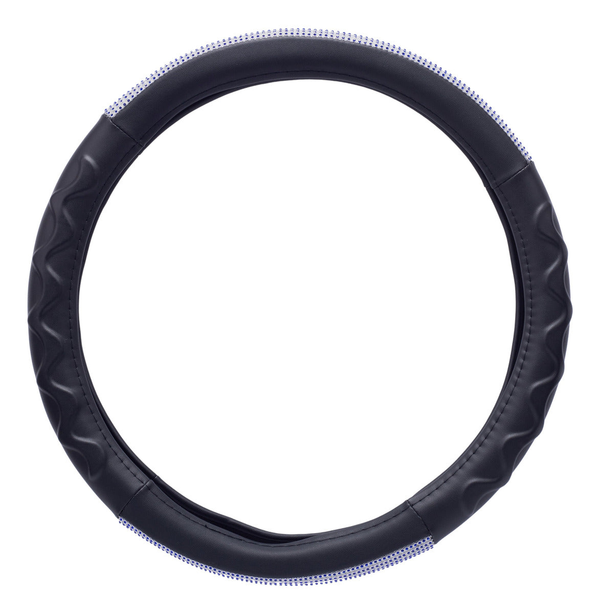 Funda Cubrevolante Diamante Azul Bling Línea Premium