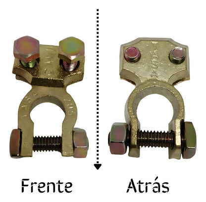 Terminal Reforzada 2 Tornillos De Batería Auto/camión 5 Pzs
