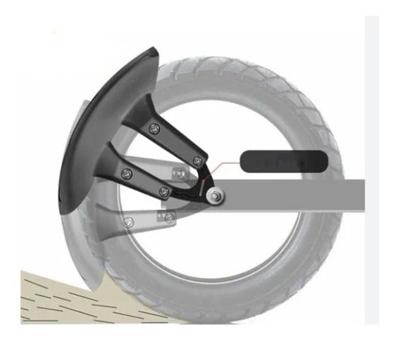 Salpicadera Lodera Motocicleta Base Metal Vento Italika