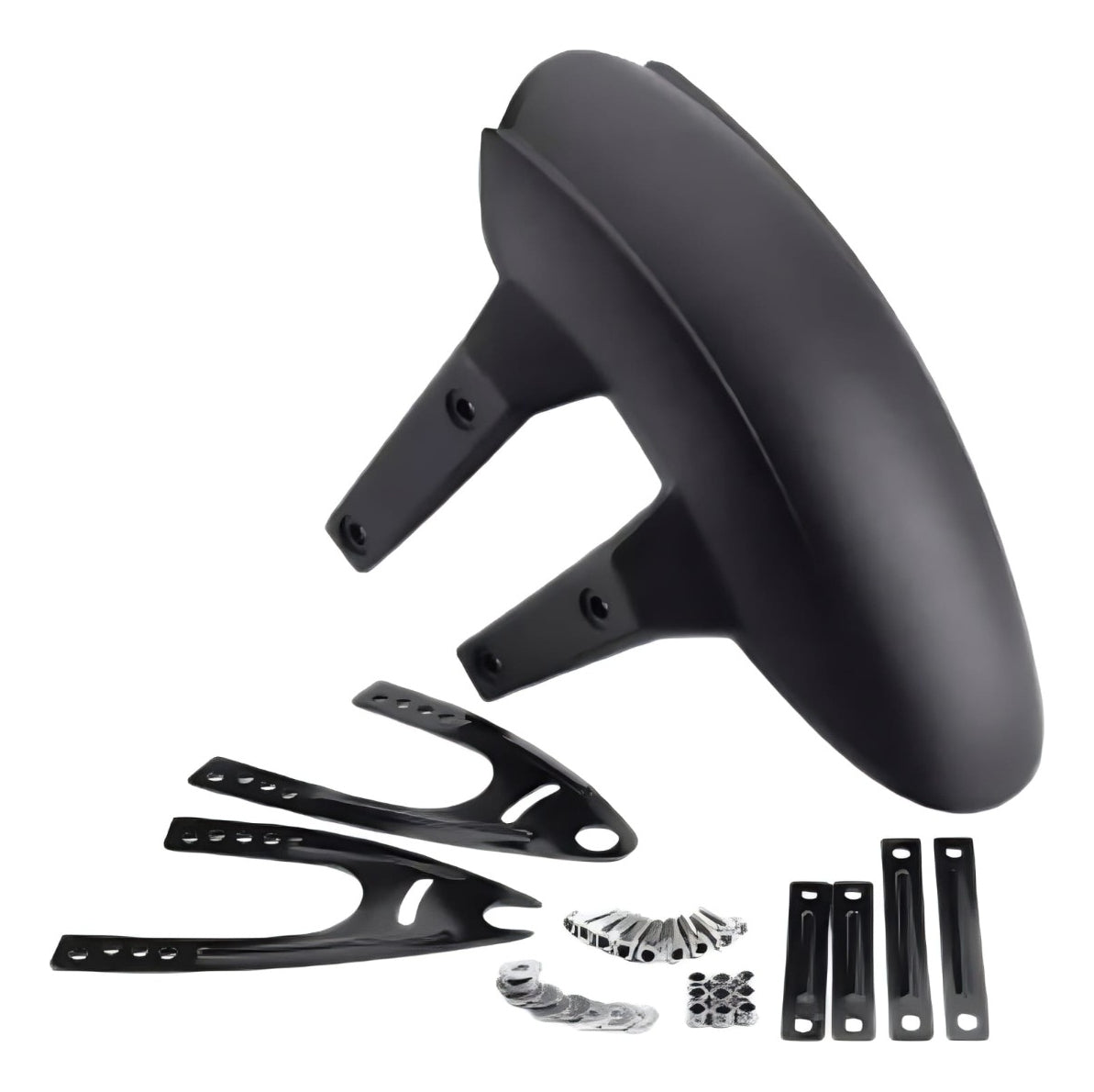 Salpicadera Para Moto Trasera Lisa Negra Universal