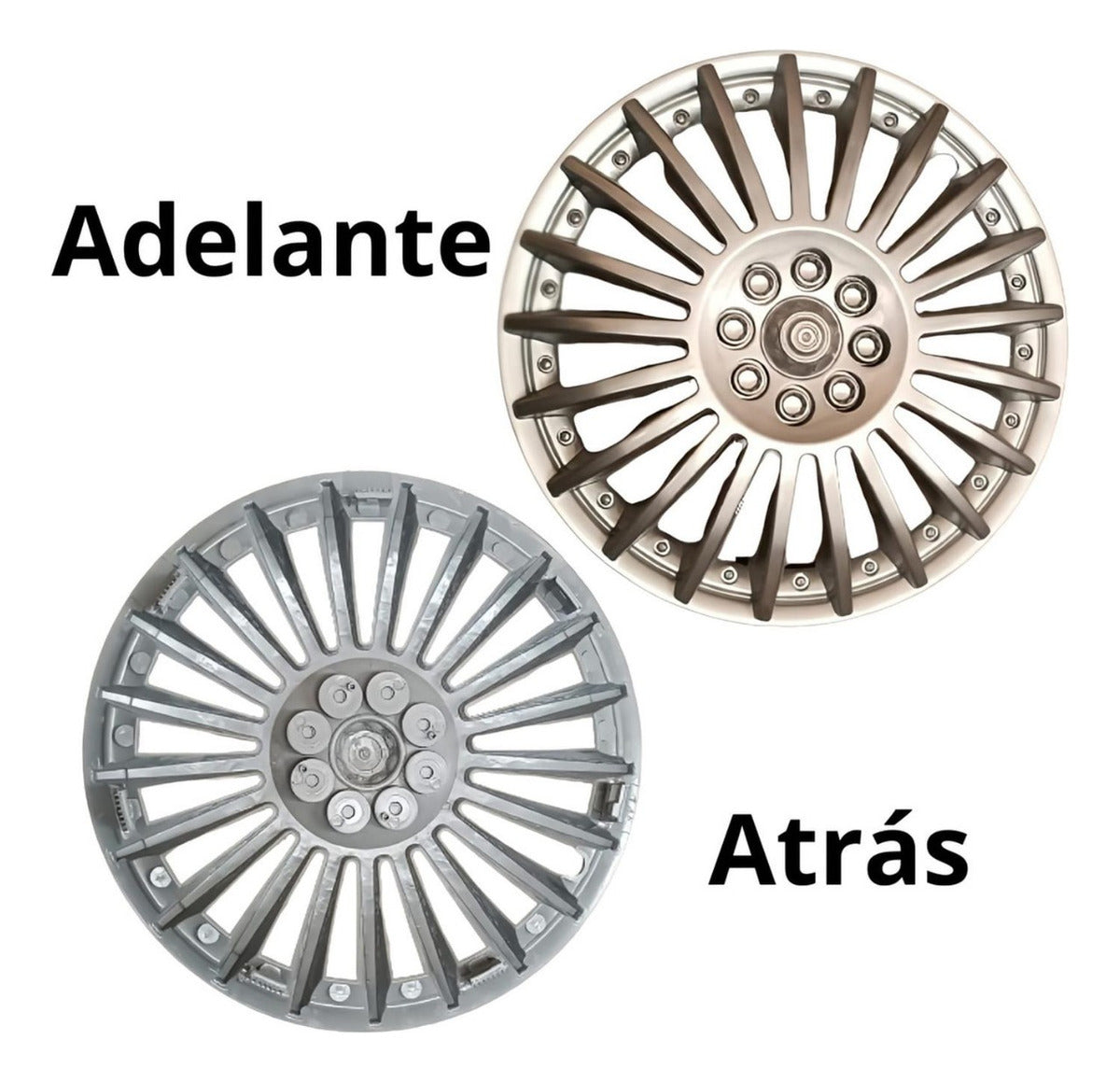 2 Tapones Polveras Llanta Rin 13 Deportivo Gris Owc