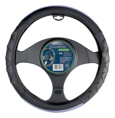 Funda Cubrevolante Diamante Azul Bling Línea Premium