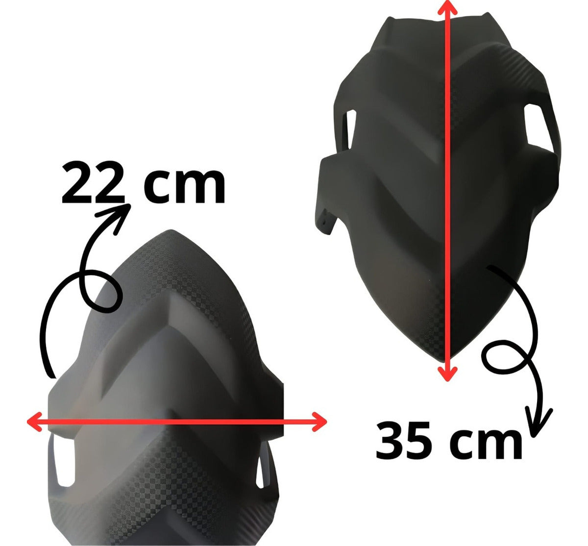 Salpicadera Lodera Moto Diseño Triangular Rocketman 250
