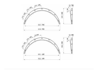 Cantoneras Universal Progresiva Vw Seat Ford Chevy Civic 4pz