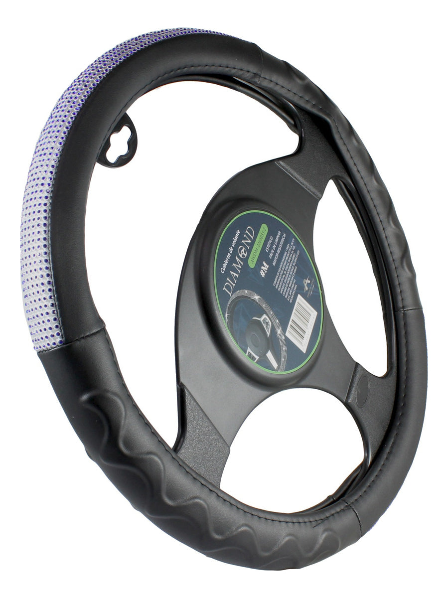 Funda Cubrevolante Diamante Azul Bling Línea Premium