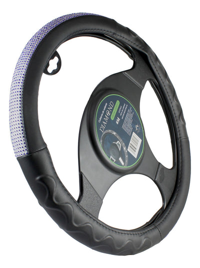 Funda Cubrevolante Diamante Azul Bling Línea Premium