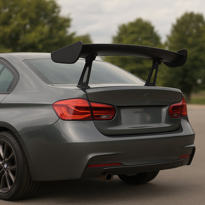 Spoiler Aleron Universal Trasero Estilo Fibra De Carbono Alu