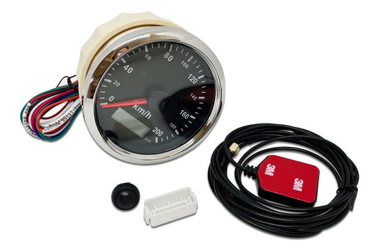 Velocimetro Negro Gps Universal Adaptable Indicadores Luces