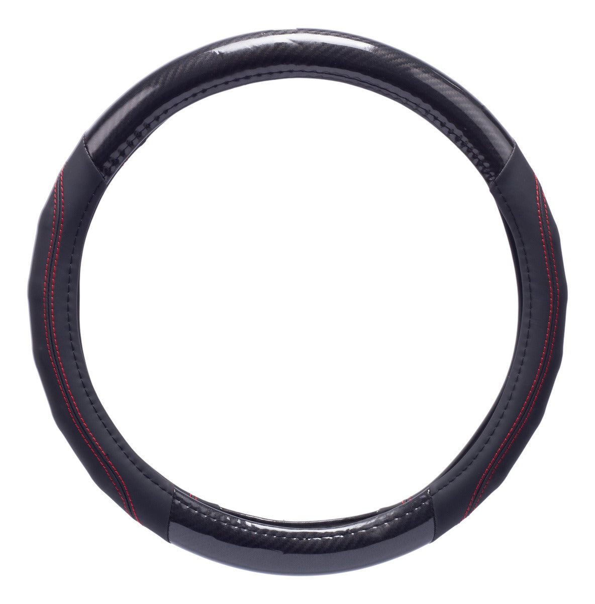 Funda Cubre Volante Fibra Carbono Universal 38cm Negro Auto