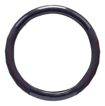 Funda Cubre Volante Fibra Carbono Universal 38cm Negro Auto