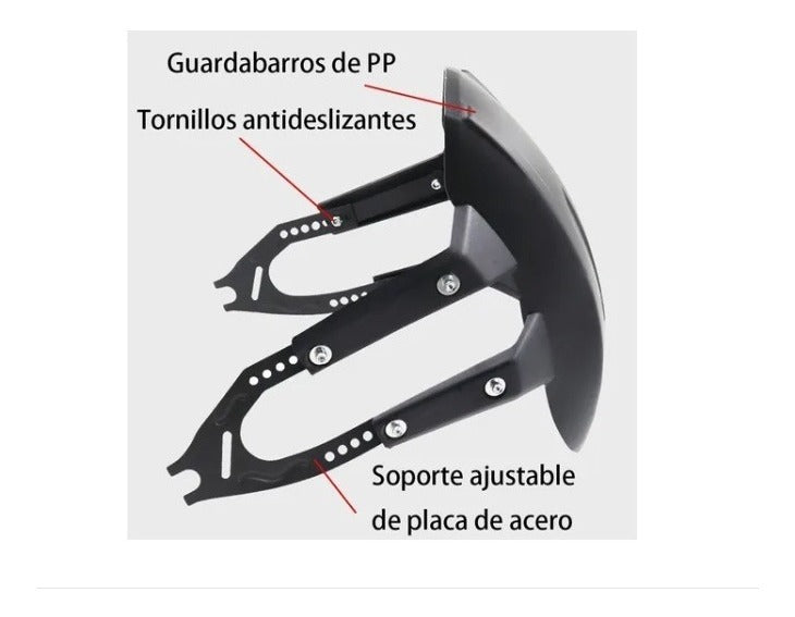 Salpicadera Lodera Motocicleta Base Metal Vento Italika