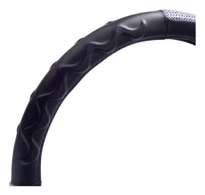 Funda Cubrevolante Diamante Azul Bling Línea Premium